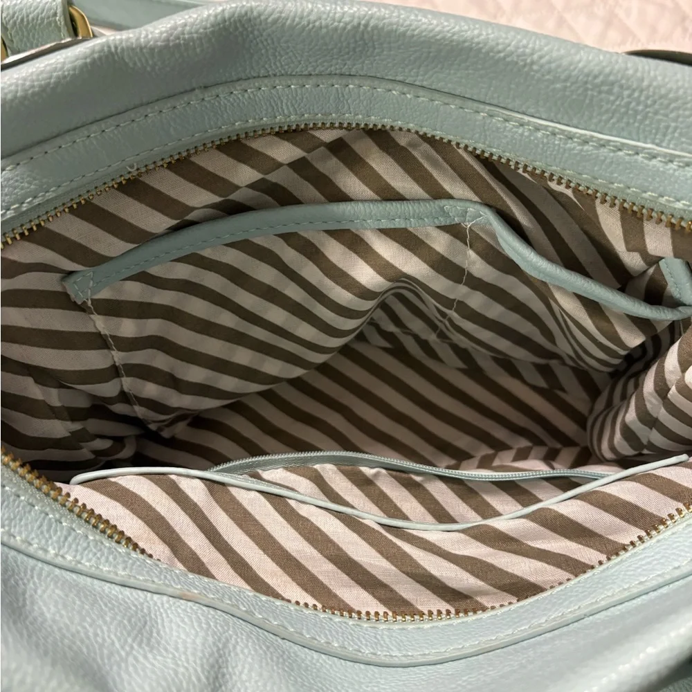 Steve Madden Light Blue/Mint Shoulder Bag Purse with Gold Hardware - Picture 15 of 16